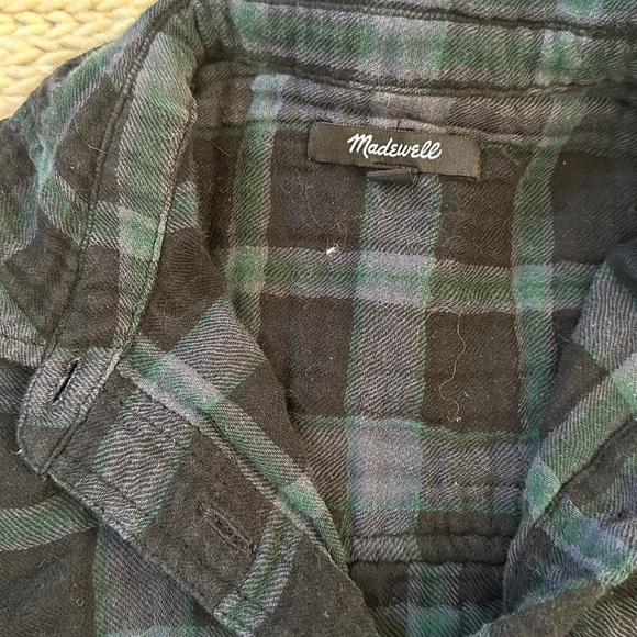 Madewell Lightspun Oversized Swing Shirt in Heisley Plaid - Picture 2 of 2